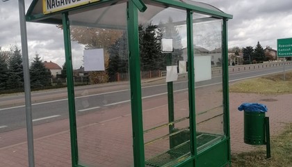 przystanek autobusowy w Nagawczynie